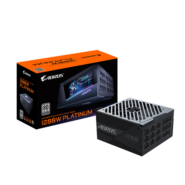 Fuente de Poder AORUS P1200W 80 PLUS Platinum, 20+4 pin ATX, 140mm, 1200W