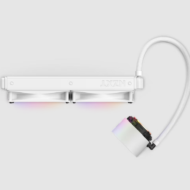 NZXT Kraken Elite 280 RGB Enfriamiento Líquido para CPU, 2x 140mm, 500 - 1500RPM, Blanco