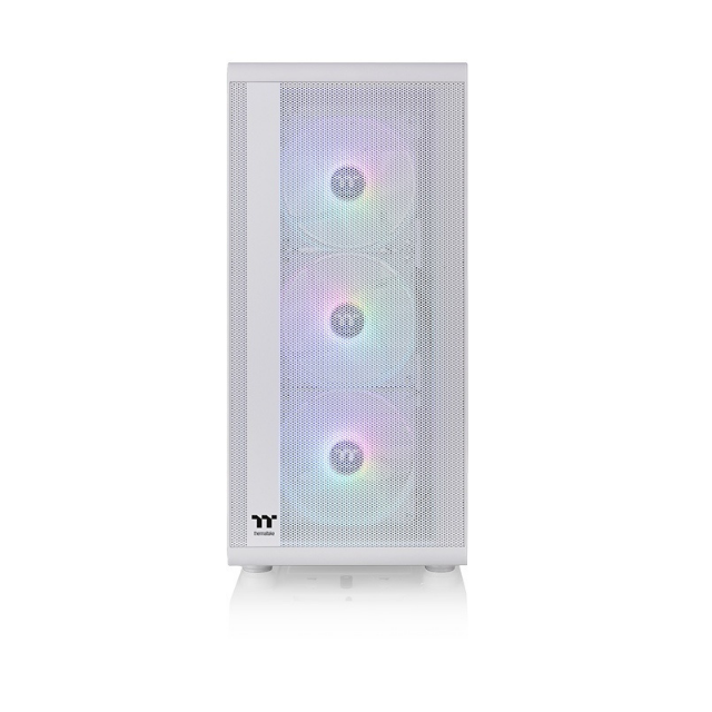 Gabinete Thermaltake S200 TG ARGB Snow con Ventana, Midi-Tower, ATX/Micro ATX/Mini-ITX, USB 3.0, sin Fuente, 3 Ventiladores Instalados ARGB, Blanco