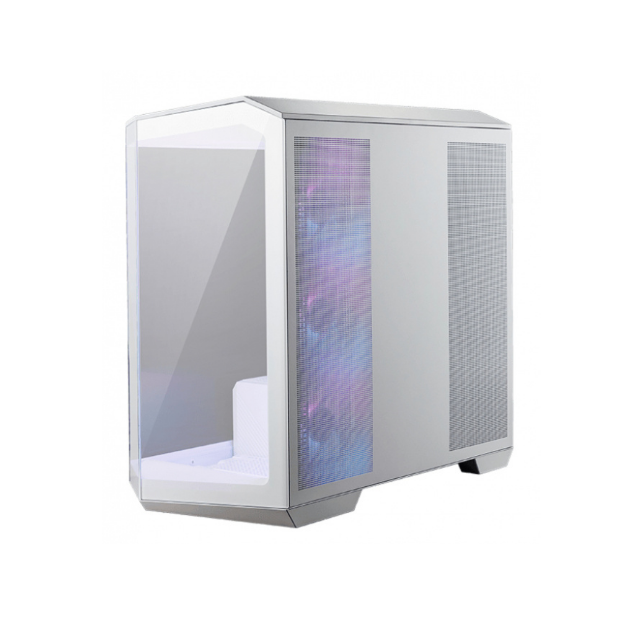 Gabinete MSI MAG PANO M100R PZ con Ventana ARGB, Micro-Tower, Micro-ATX/ITX, USB 3.2, sin Fuente, 4 Ventiladores ARGB Instlados, Blanco - Steam