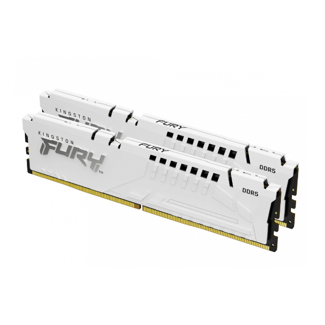 Kit Memoria RAM Kingston FURY Beast DDR5, 5600MHz, 64GB (2x 32GB), Non-ECC, CL40, XMP, Blanco