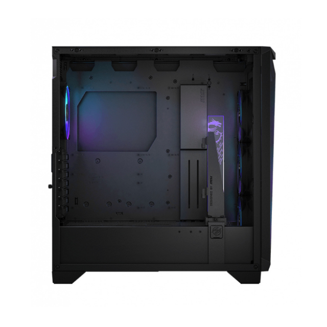 Gabinete MSI MPG GUNGNIR 300R AIRFLOW con Ventana RGB, Midi-Tower, ATX/Micro-ATX/ITX, USB 3.2, sin Fuente, 4 Ventiladores ARGB Instalados, Negro