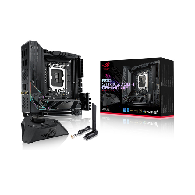Tarjeta Madre ASUS Mini-ITX ROG STRIX Z790-I GAMING WIFI, S-1700, Intel Z790, HDMI, 64GB DDR5 para Intel