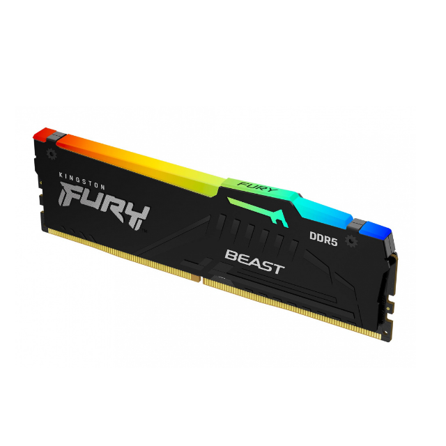 Memoria RAM Kingston Fury Beast RGB DDR5, 5600MHz, 32GB, Non-ECC, CL40, XMP