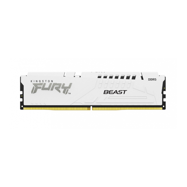 Kit Memoria RAM Kingston FURY Beast DDR5, 5600MHz, 64GB (2x 32GB), Non-ECC, CL40, XMP, Blanco