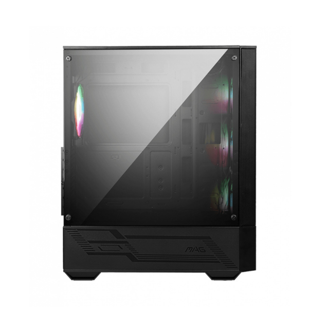 Gabinete MSI MAG FORGE 112R con Ventana ARGB, Midi-Tower, ATX/Micro-ATX/ITX, USB 3.2, sin Fuente, 4 Ventiladores ARGB Instalados, Negro