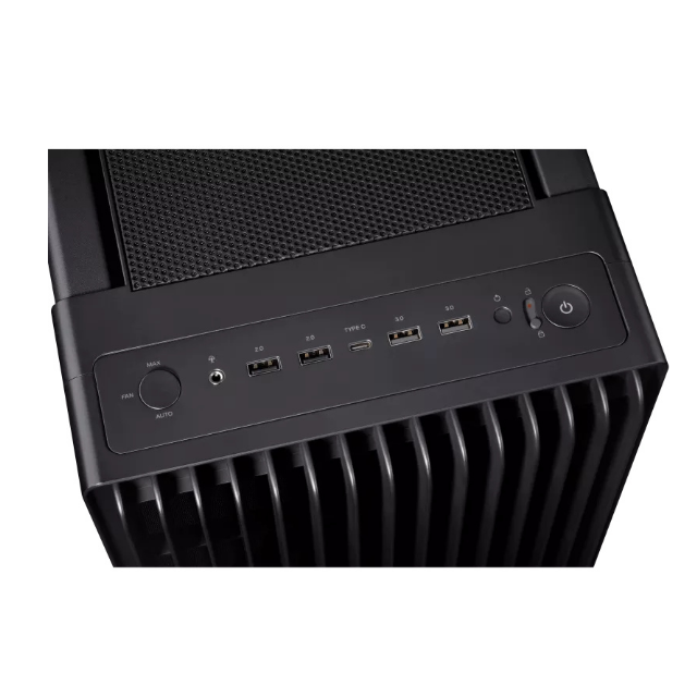 Gabinete ASUS ProArt PA602 con Ventana, Midi Tower, ATX/DTX/EATX/micro ATX/Mini-DTX/Mini-ITX, USB 3.2, sin Fuente, 3 Ventiladores Instalados, Negro
