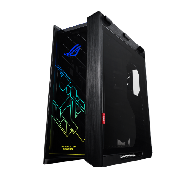 Gabinete ASUS ROG Strix Helios con Ventana RGB, Midi-Tower, ATX/EATX/Micro-ATX/Mini-ATX, USB 3.1, sin Fuente, 4 Ventiladores Instalados, Negro