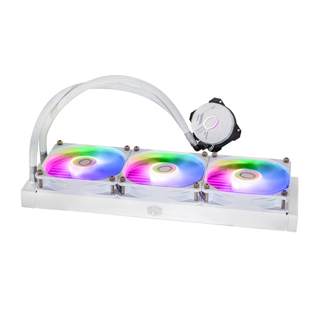 Cooler Master MasterLiquid 360L Core ARGB White Enfriamiento Líquido para CPU, 3 x 120mm, 650-1750RPM