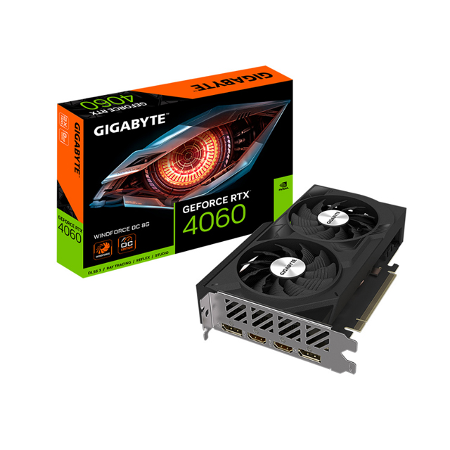 Tarjeta de Video Gigabyte NVIDIA GeForce RTX 4060 WINDFORCE OC 8G, 8GB 128-bit GDDR6, PCI Express 4.0