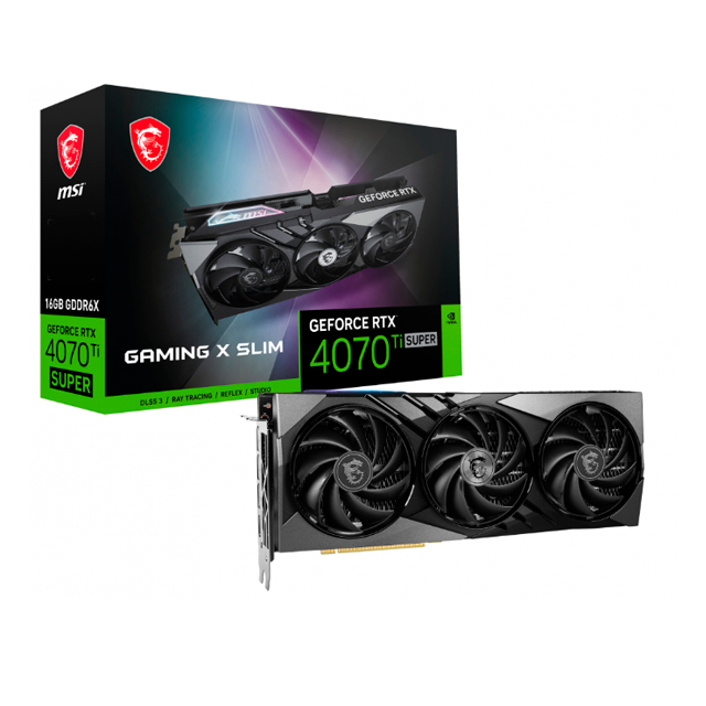 Tarjeta de Video MSI NVIDIA GeForce RTX 4070 Ti SUPER 16G GAMING X SLIM, 16GB 256-bit GDDR6X, PCI Express 4.0