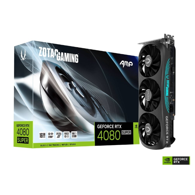 Tarjeta de Video Zotac NVIDIA GeForce RTX 4080 SUPER AMP, 16GB 256-bit GDDR6X, PCI Express x16 4.0