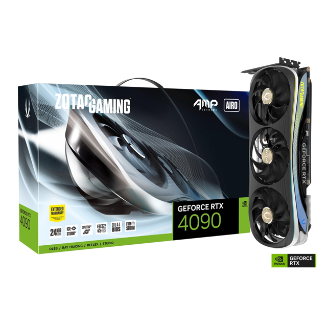 Tarjeta de Video Zotac NVIDIA GeForce RTX 4090 Gaming AMP Extreme AIRO, 24GB 384-bit GDDR6X, PCI Express x16 4.0