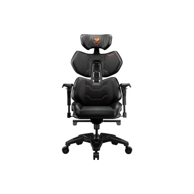 Cougar Silla Gamer Terminator, hasta 135Kg, Negro/Naranja