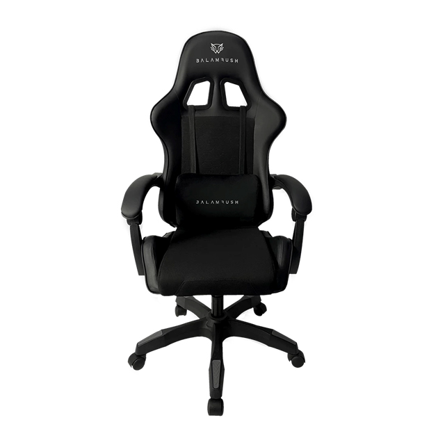 Silla Gamer | Power V2 Black Edition | Tela Automotriz y Tactopiel Reposabrazos 4D Reclinable + Soporte hasta 120 kg + Clase 3 + Reposabrazos fijo | Negro