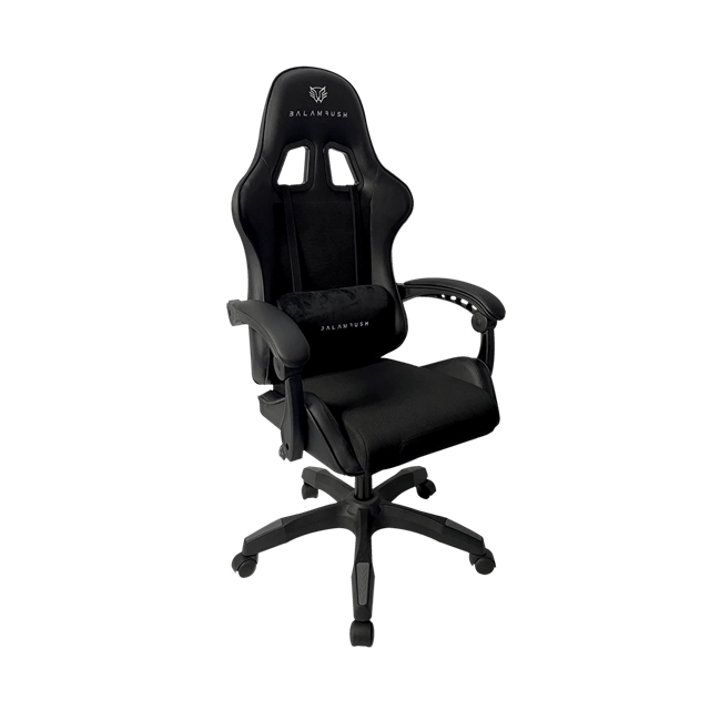 Silla Gamer | Power V2 Black Edition | Tela Automotriz y Tactopiel Reposabrazos 4D Reclinable + Soporte hasta 120 kg + Clase 3 + Reposabrazos fijo | Negro