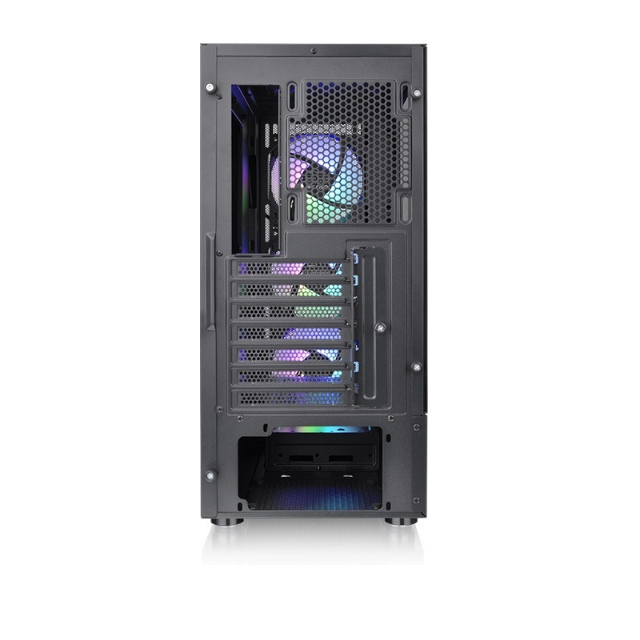 Gabinete Thermaltake S200 TG ARGB con Ventana, Midi-Tower, ATX/Micro ATX/Mini-ITX, USB 3.0, sin Fuente, 3 Ventiladores Instalados ARGB, Negro