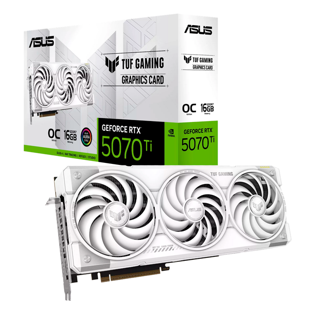 Tarjeta de Video ASUS NVIDIA TUF GAMING WHITE GeForce RTX 5070 Ti, 16GB 256-bit GDDR7, PCI Express 5.0