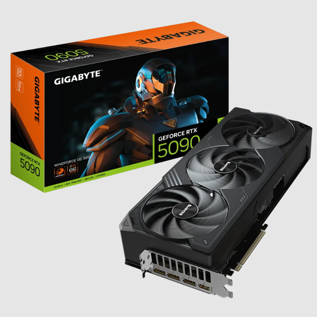 Tarjeta de Video Gigabyte GeForce RTX 5090 WINDFORCE OC 32G, 512 bit, GDDR7, PCI Express 5.0
