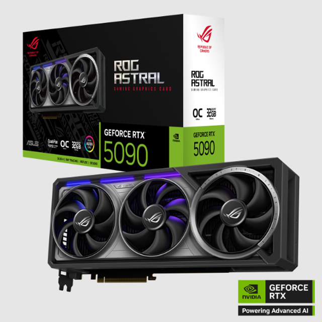 Tarjeta de Video ROG Astral GeForce RTX 5090 32GB GDDR7 OC Edition, 512-bit, GDDR7, PCI Express 5.0
