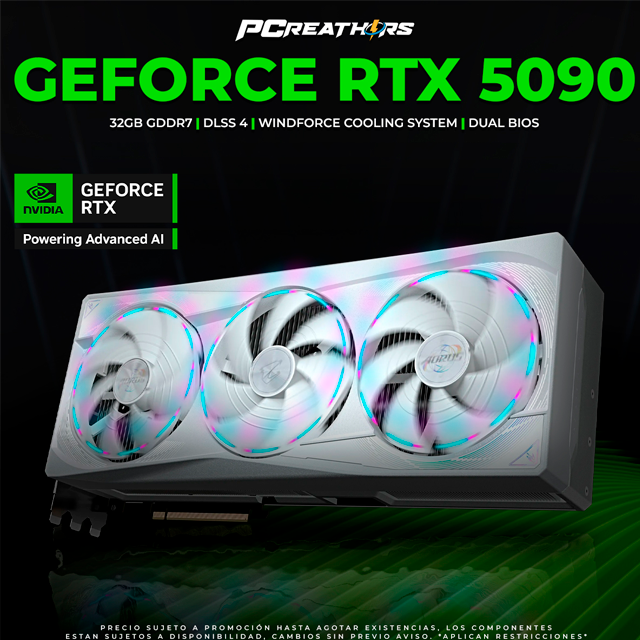 AORUS GeForce RTX™ 5090 MASTER ICE 32G OC Edition / 32GB GDDR7 / 512-bit / PCI Express 5.0 / DisplayPort x3 / HDMI x1 /