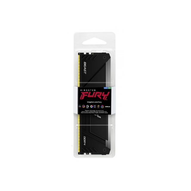 Memoria RAM Kingston FURY Beast RGB DDR4, 3600MHz, 16GB, Non-ECC, CL18, XMP