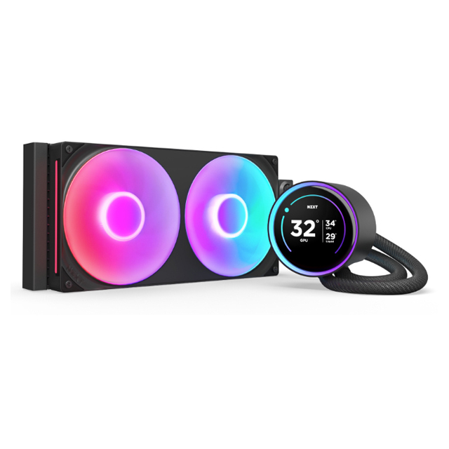 NZXT Kraken Elite 280 V2 RGB Enfriamiento Líquido para CPU, 2x 140mm, 500 - 2000RPM, Negro