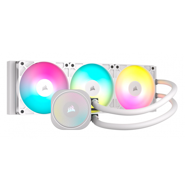 Corsair NAUTILUS 360 RS ARGB Enfriamiento Líquido para CPU, 3x 120mm, hasta 1700RPM, Blanco
