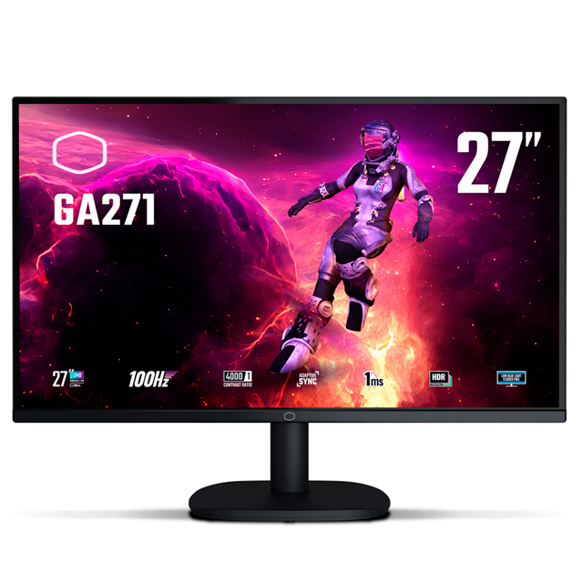 Monitor Gamer Cooler Master GA271 LCD 27", Wide Quad HD, G-Sync/FreeSync, 100Hz, HDMI, Negro 