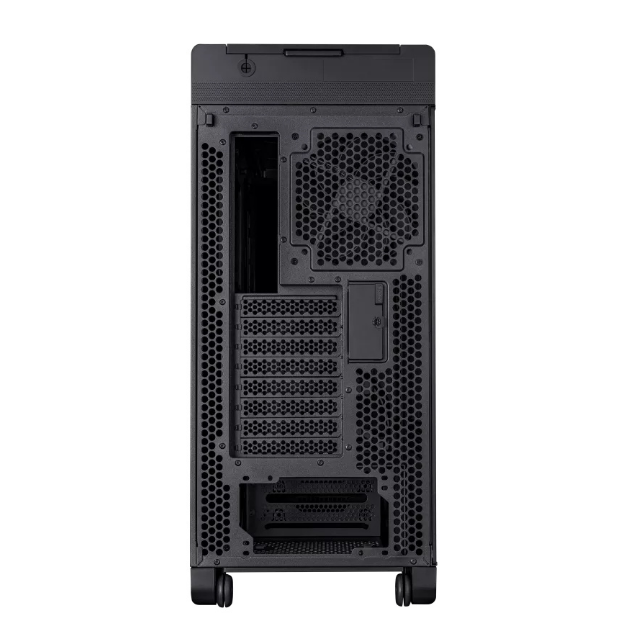 Gabinete ASUS ProArt PA602 con Ventana, Midi Tower, ATX/DTX/EATX/micro ATX/Mini-DTX/Mini-ITX, USB 3.2, sin Fuente, 3 Ventiladores Instalados, Negro