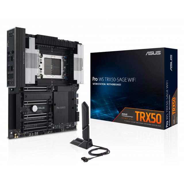 Tarjeta Madre ASUS Pro WS TRX50 SAGE WIFI, ATX, Socket sTR5, AMD TRX50, 1TB DDR5, para AMD