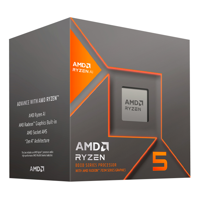 Procesador AMD Ryzen 5 8600G con Gráficos Radeon 760M, S-AM5, 4.30GHz, Six-Core, 16MB L3 Cache, con Disipador Wraith Stealth