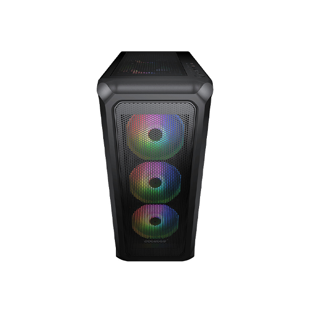 Gabinete Cougar Archon 2 RGB con Ventana, Midi-Tower, Mini-ITX/Micro-ATX/ATX, USB 3.0/2.0, sin Fuente, 3 Ventiladores ARGB Instalados, Negro