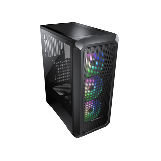 Gabinete Cougar Archon 2 RGB con Ventana, Midi-Tower, Mini-ITX/Micro-ATX/ATX, USB 3.0/2.0, sin Fuente, 3 Ventiladores ARGB Instalados, Negro