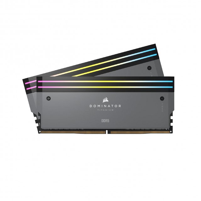 Kit Memoria RAM Corsair Dominator Titanium DDR5, 6000MHz, 32GB - 2 x 16GB, CL30, XMP/EXPO, Gris