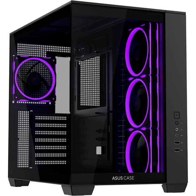 Gabinete ASUS A32 PLUS, Midi-Tower, ATX/Micro-ATX/Mini-ITX, USB 3.0, sin Fuente, 4 Ventiladores Instalados, Negro