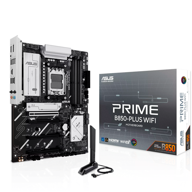 Tarjeta Madre ASUS PRIME B850-PLUS WIFI, ATX, Socket AM5, AMD B850, 256GB DDR5, HDMI/DP para AMD