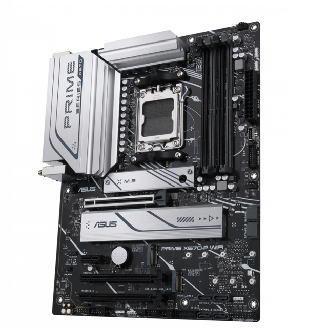 Tarjeta Madre ASUS ATX PRIME X670-P WIFI, S-AM5, AMD X670, HDMI, 128GB DDR5 para AMD