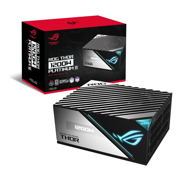 Fuente de Poder ASUS ROG THOR 1200W Platinum II 80 Plus Platinum, 24-pin ATX, 1200W