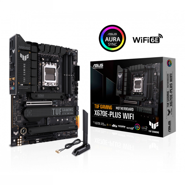 Tarjeta Madre ASUS ATX TUF Gaming X670E Plus WiFi, S-AM5, AMD X670, HDMI, 128GB DDR5 para AMD
