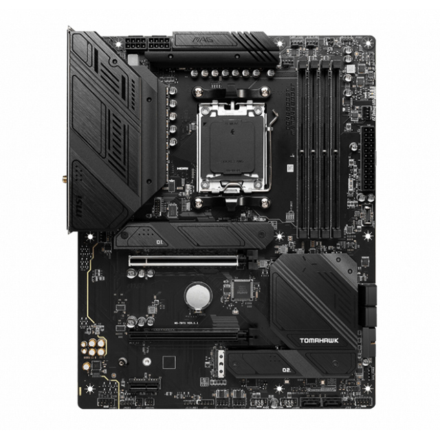 Tarjeta Madre MSI ATX MAG B650 TOMAHAWK WIFI, S-AM5, AMD B650, HDMI, 128GB DDR5 para AMD