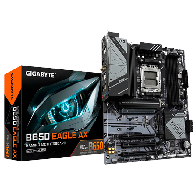 MOTHERBOARD GIGABYTE (B650 EAGLE AX) SOCKET AM5, 4*DDR5 7600MHZ, HDMI, DP, ATX