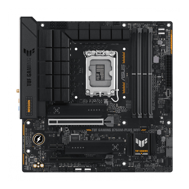 Tarjeta Madre ASUS Micro ATX TUF Gaming B760M-Plus WIFI II, S-1700, B760, HDMI, 128GB DDR5 para Intel
