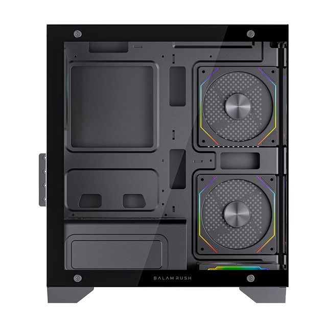 Gabinete Balam Rush Tank Perform 3600, Mini-Tower, Micro-ATX/Mini-ITX, USB 2.0/3.0, sin Fuente, 4 Ventiladores Instalados, Negro