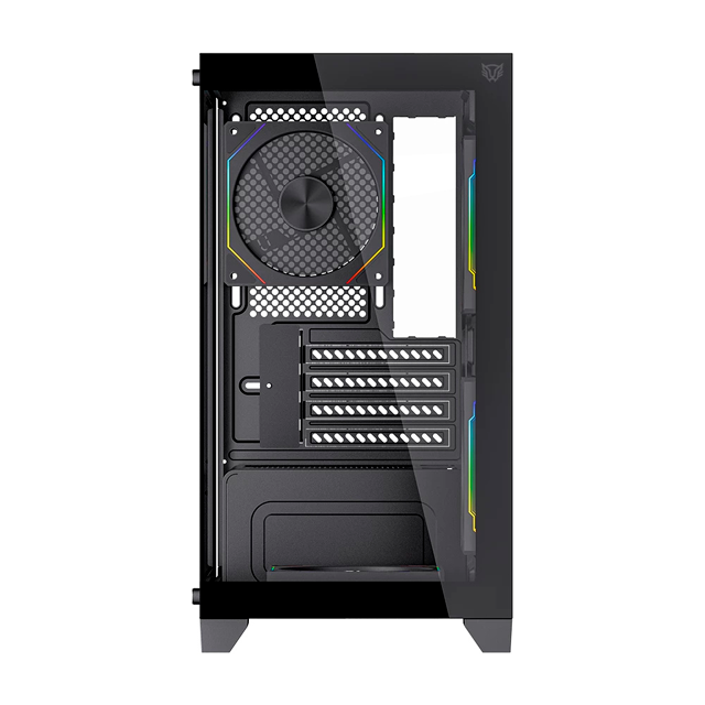 Gabinete Balam Rush Tank Perform 3600, Mini-Tower, Micro-ATX/Mini-ITX, USB 2.0/3.0, sin Fuente, 4 Ventiladores Instalados, Negro