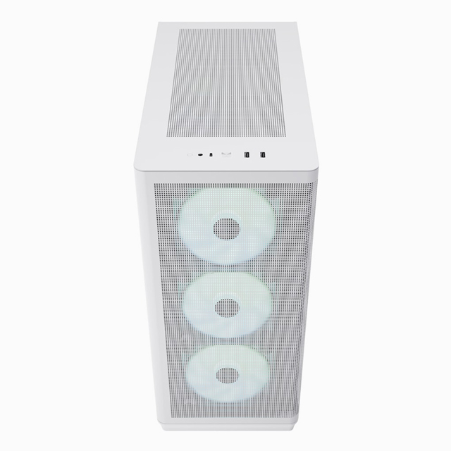 Gabinete APNX C1 con Ventana, Midi-Tower, ATX/Micro-ATX/Mini-ITX, USB 3.0, sin Fuente, 4 Ventiladores ARGB Incluidos, Blanco