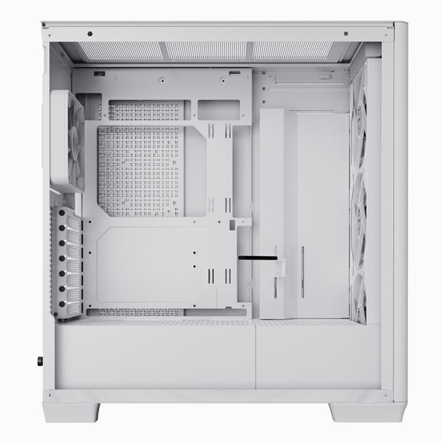 Gabinete APNX C1 con Ventana, Midi-Tower, ATX/Micro-ATX/Mini-ITX, USB 3.0, sin Fuente, 4 Ventiladores ARGB Incluidos, Blanco