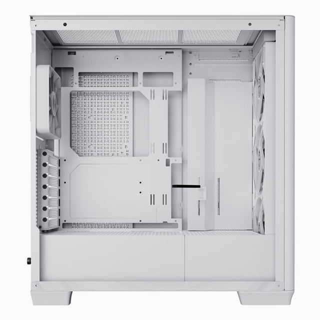 Gabinete APNX C1 con Ventana, Midi-Tower, ATX/Micro-ATX/Mini-ITX, USB 3.0, sin Fuente, 4 Ventiladores ARGB Incluidos, Blanco
