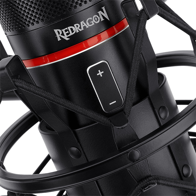Redragon Micrófono Gamer Blazar GM300, Alámbrico, USB-A, Negro