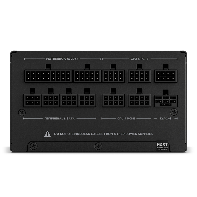 Fuente de Poder NZXT C1000 80 PLUS Gold, Modular, 24-pin ATX, 135mm, 1000W